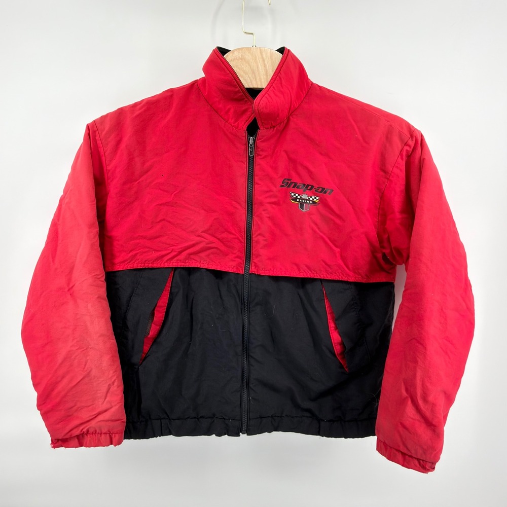 Vintage Snap-on Racing Swingster Jacket Medium Red Black USA Made Bomber